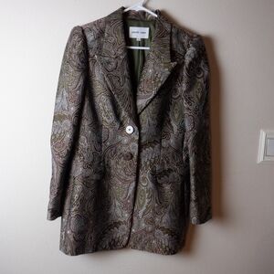 Pamela Roland vintage jacket in a paisley print, size 10
